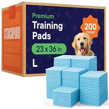 Stack Man 23in x 36in Puppy Training Pads, 200-Pack