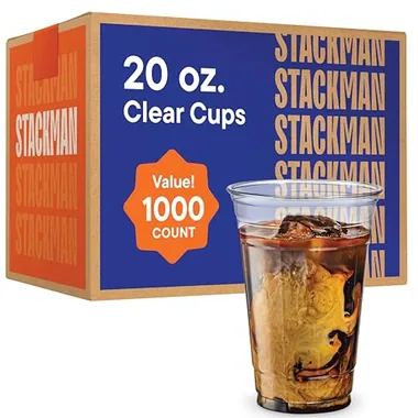 Stack Man 20 oz Cold Cups, 1,000-Pack
