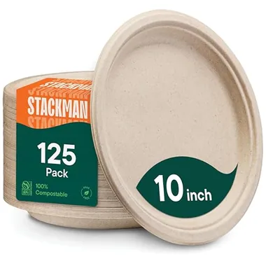 Stack Man Compostable Plates