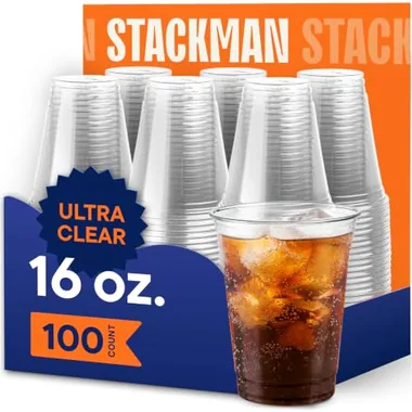 Stack Man 16 oz Cold Cups, 100-Pack