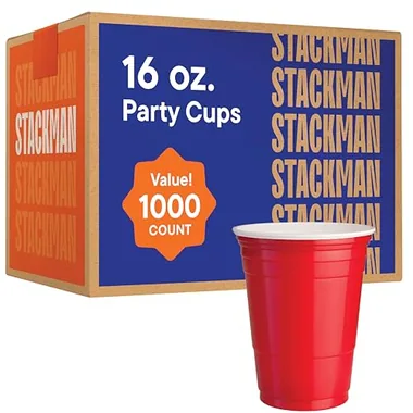 Stack Man 16 oz Party Cups, 1,000-Pack